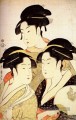trois beautés de l’aujourd’hui 1793 Kitagawa Utamaro ukiyo e Bijin GA